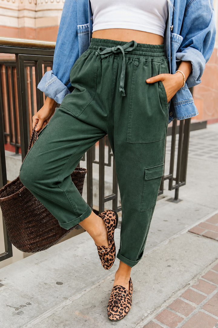 Cargo Cutie Crop Pant - Pine
