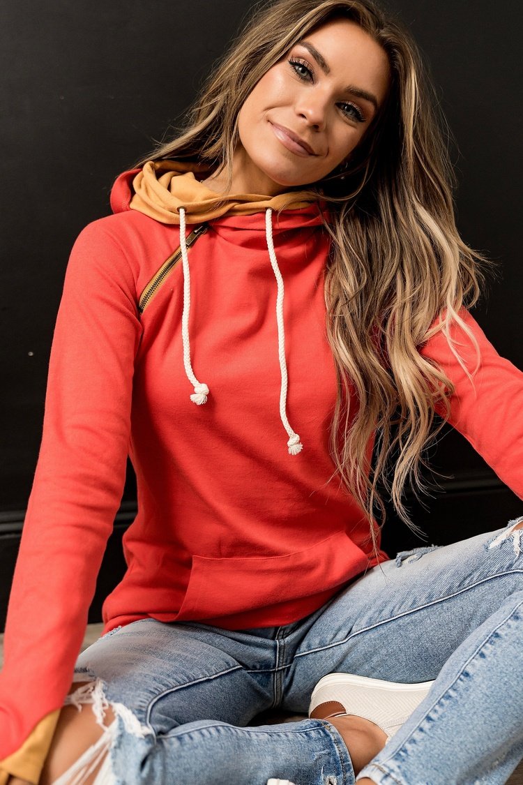 Basic DoubleHood™ Sweatshirt - Cincinnati - Mindy Mae's Marketcomfy cute hoodies