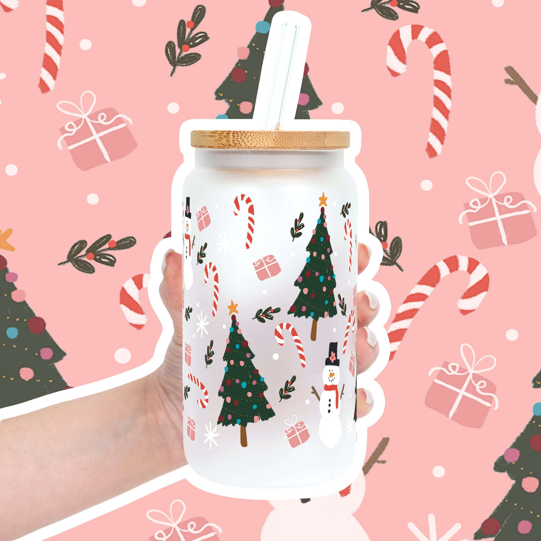 Jolly Little Christmas Cup with Lid & Straw