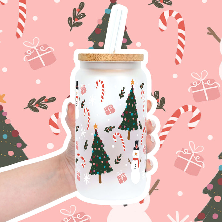 Jolly Little Christmas Cup with Lid & Straw
