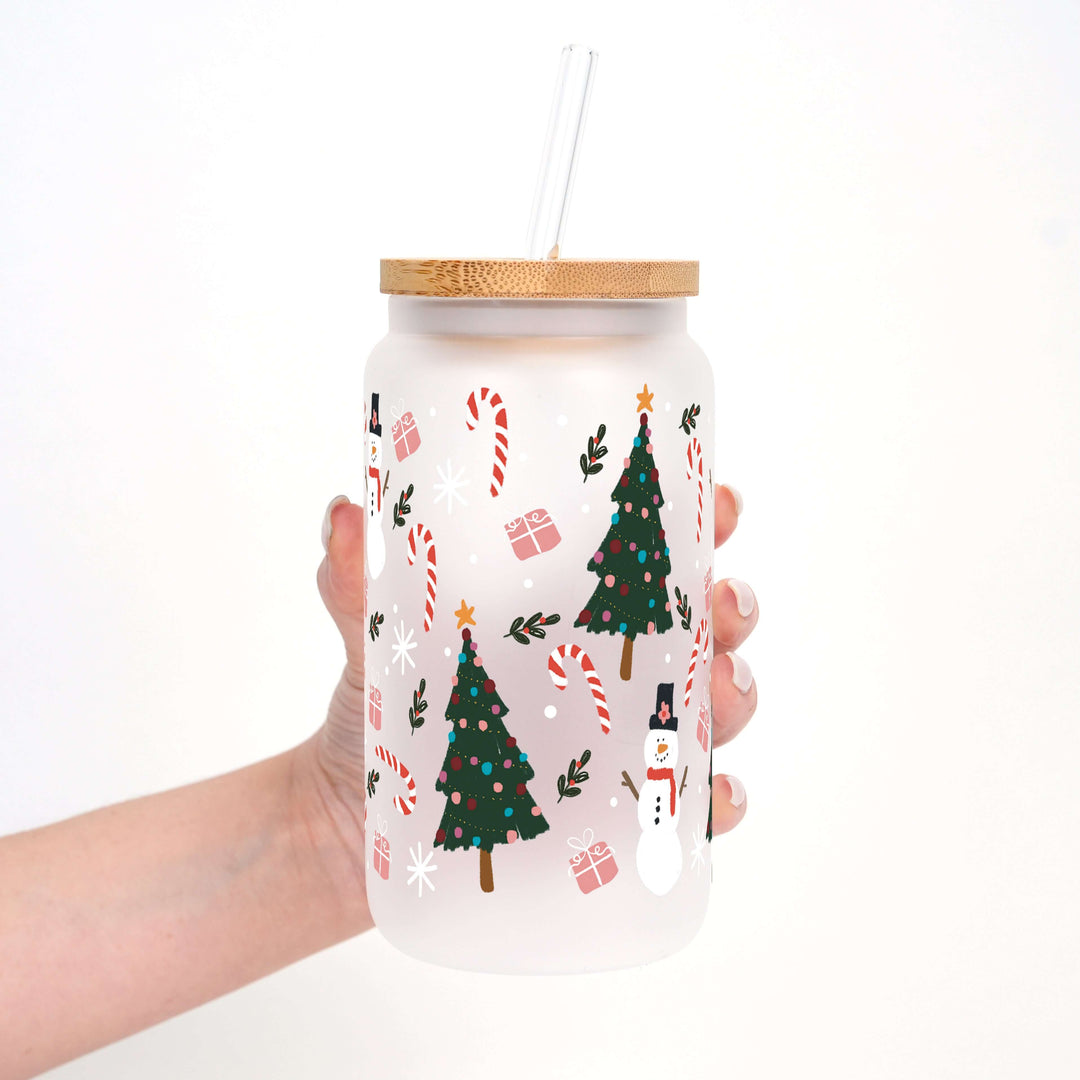 Jolly Little Christmas Cup with Lid & Straw