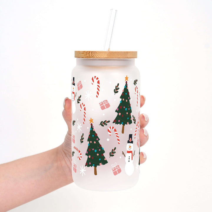 Jolly Little Christmas Cup with Lid & Straw