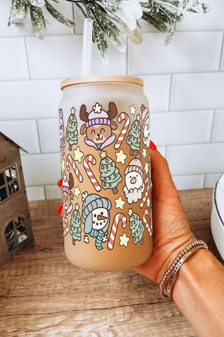 Christmas Cuties Cup with Lid & Straw