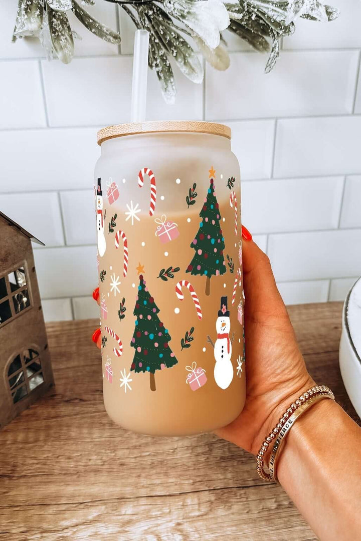 Jolly Little Christmas Cup with Lid & Straw