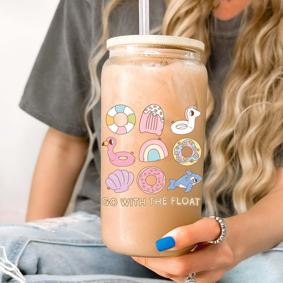 Go With The Float Cup With Lid and Straw