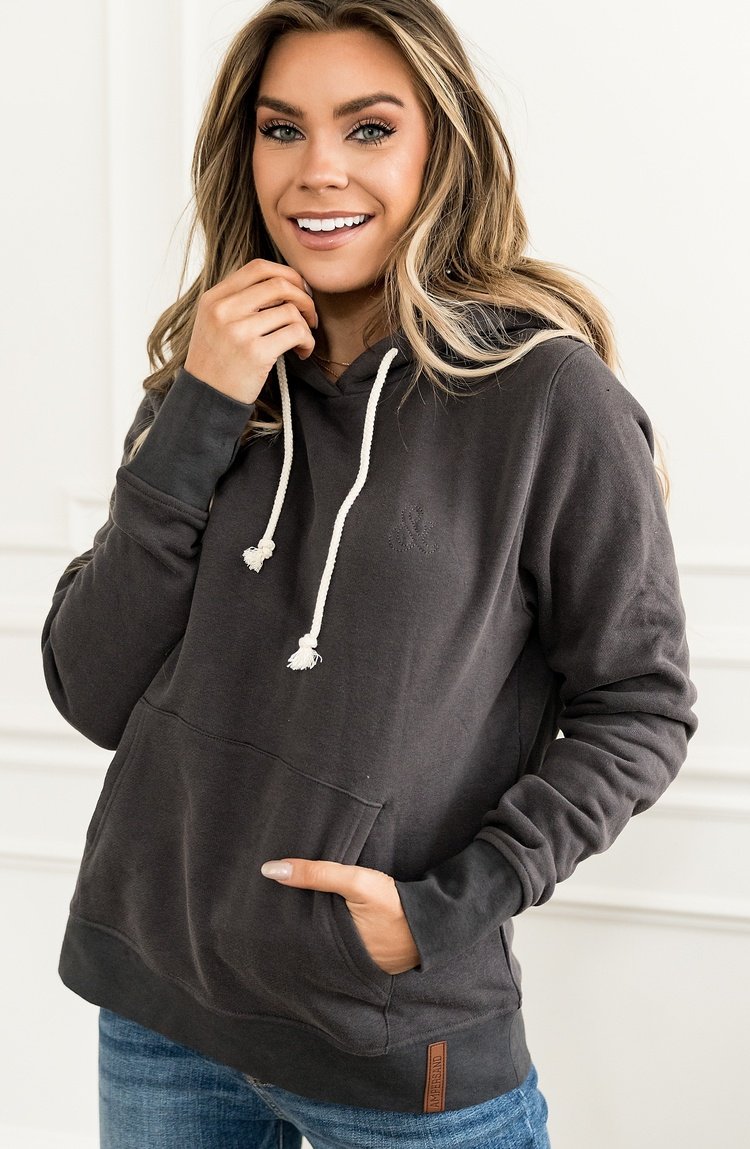 Staple Hoodie - Charcoal - Mindy Mae's Marketcomfy cute hoodies