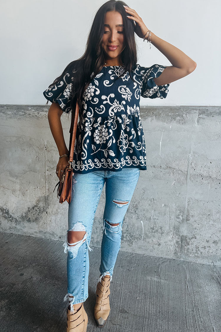 Alexa Floral Peplum