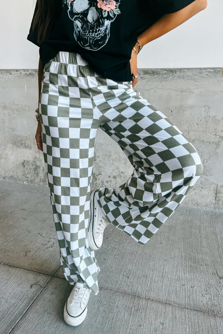 Checkmate Pants - Olive