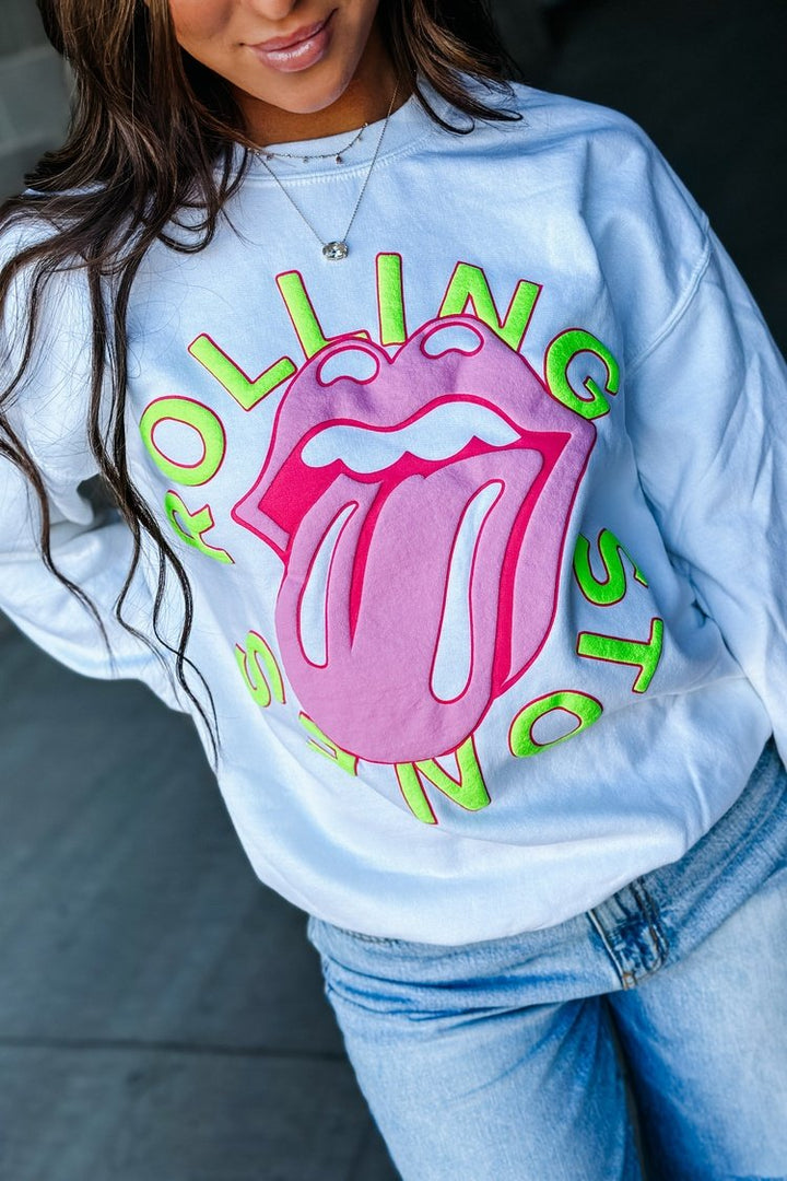 Neon Rolling Stones Pullover - Mindy Mae's Marketcomfy cute hoodies