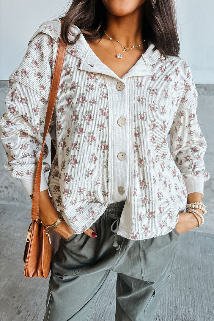 Stacey Floral Jacket - Bone