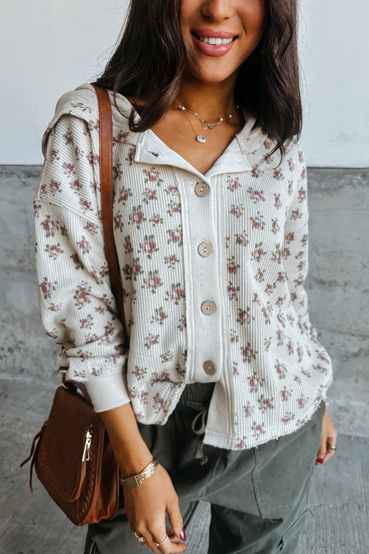 Stacey Floral Jacket - Bone