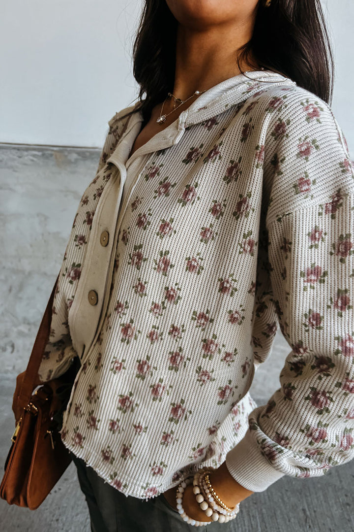 Stacey Floral Jacket - Bone