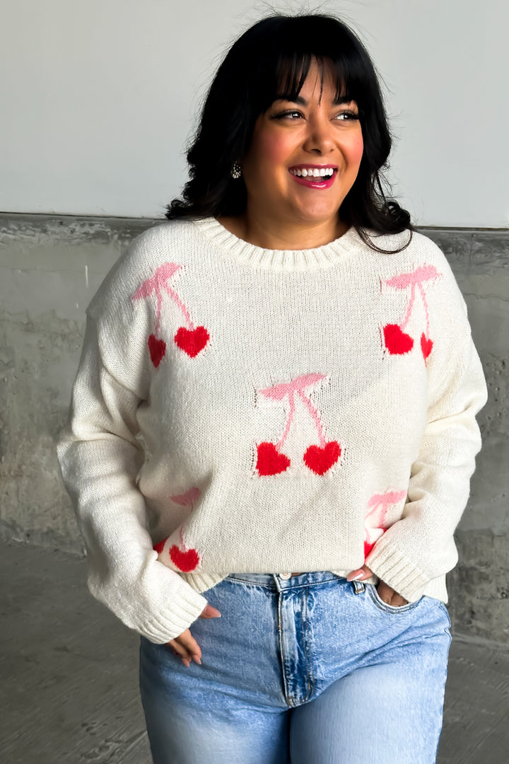 Cherry Heart Sweater