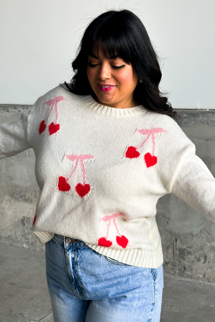 Cherry Heart Sweater