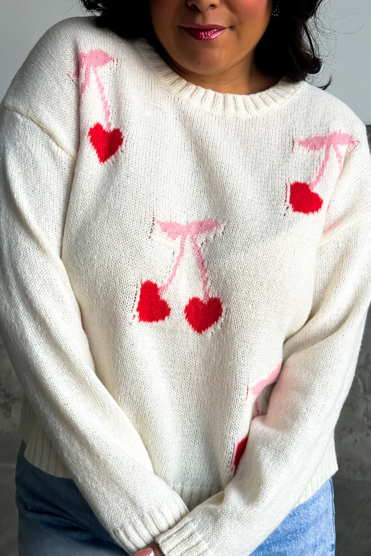 Cherry Heart Sweater