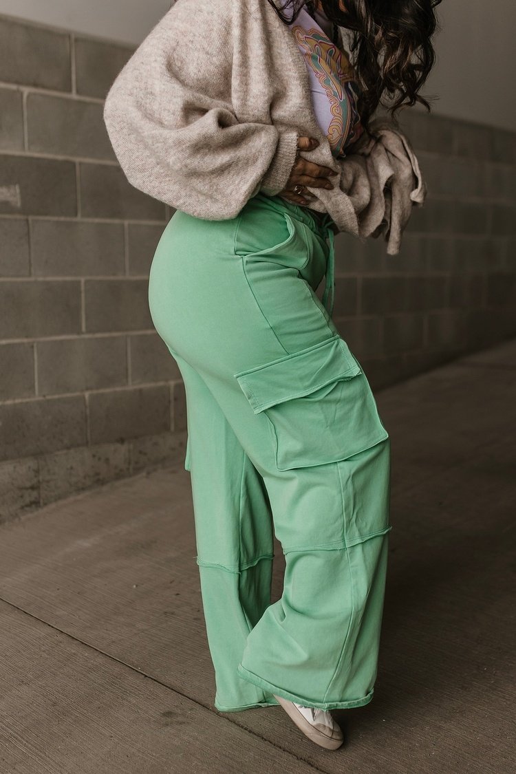 Elijah Cargo Pants - Green - Mindy Mae's Marketcomfy cute hoodies