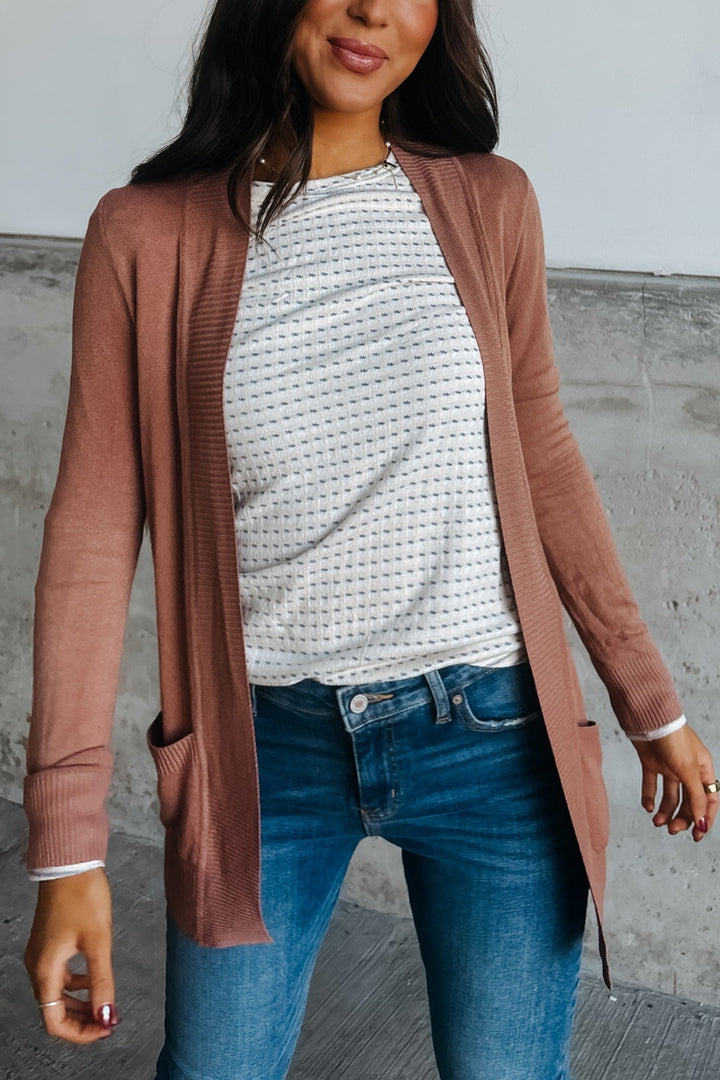 Lightweight Cuddle Cardigan - Marsala