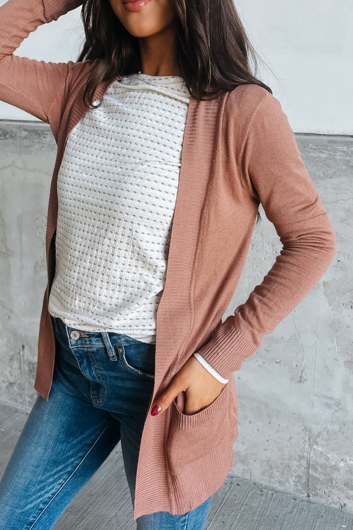 Lightweight Cuddle Cardigan - Marsala