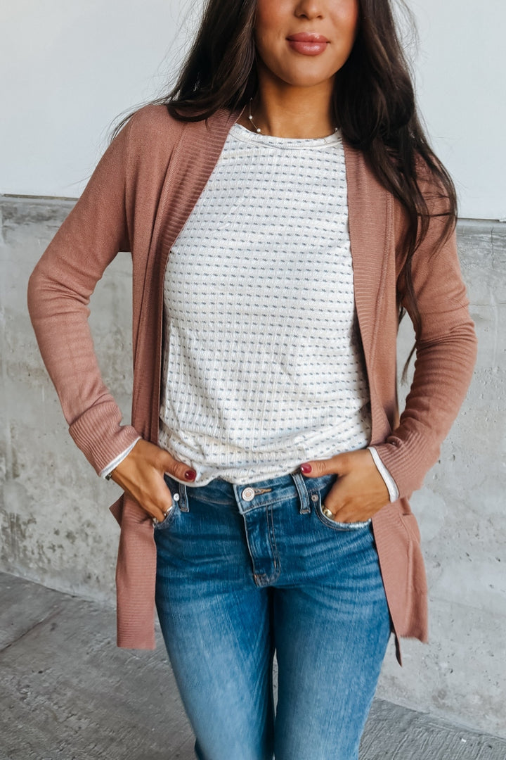 Lightweight Cuddle Cardigan - Marsala