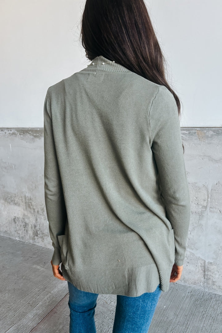 Lightweight Cuddle Cardigan - Olive