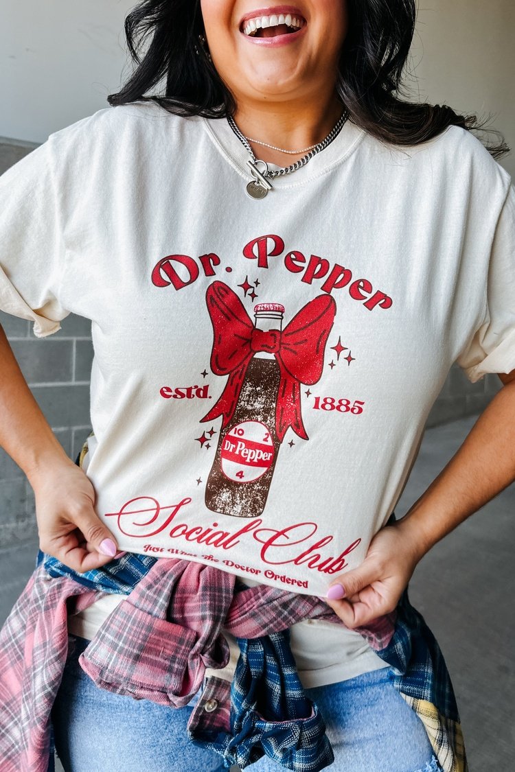 Dr. Pepper Social Club Tee - Mindy Mae's Marketcomfy cute hoodies