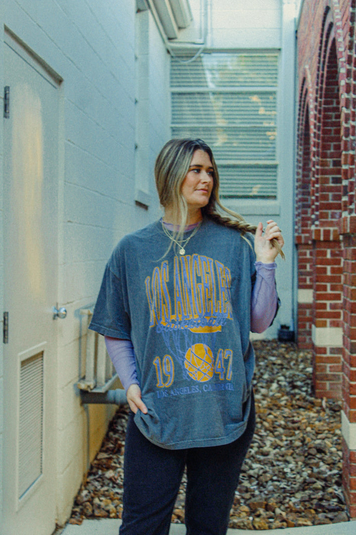 Underground Original Design: 90's Los Angeles Basketball Boxy Oversized TShirt