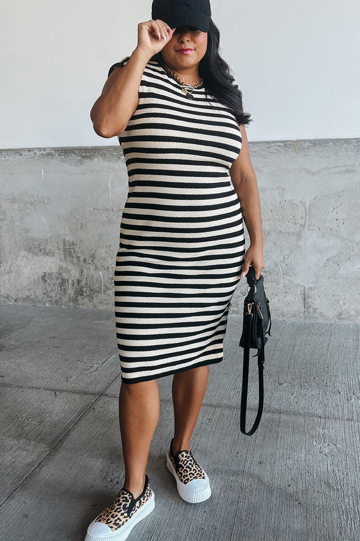 Brynn Striped Midi Dress