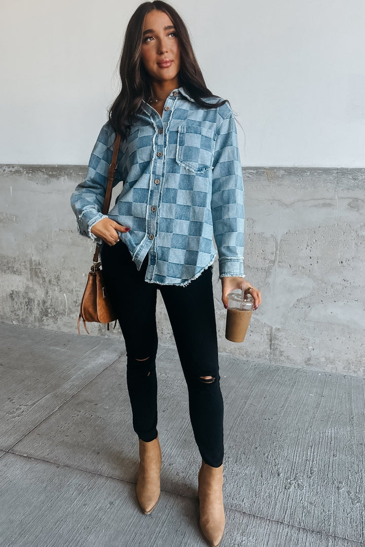 Faye Denim Button Down