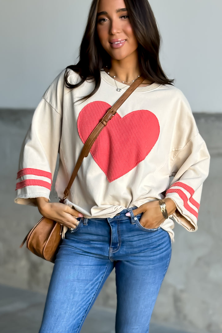 Tess Heart Patch Top