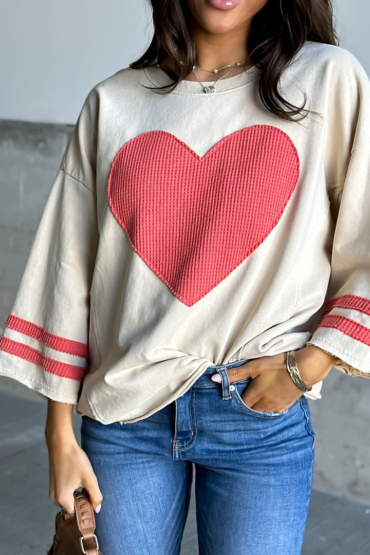 Tess Heart Patch Top