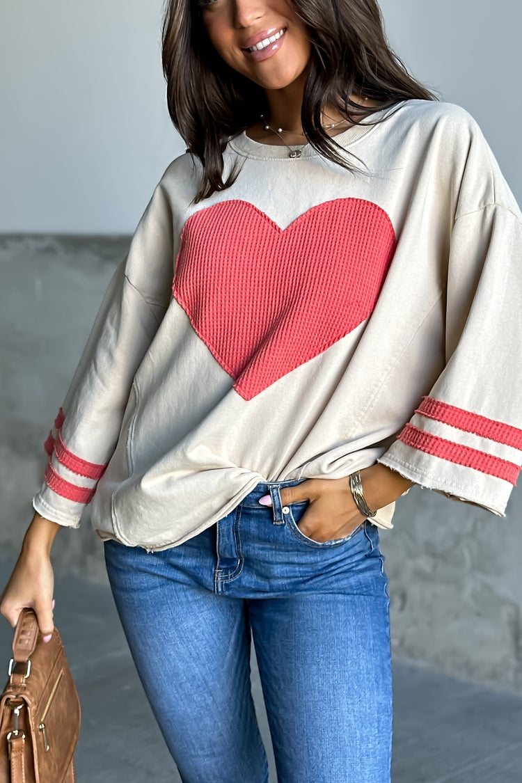 Tess Heart Patch Top