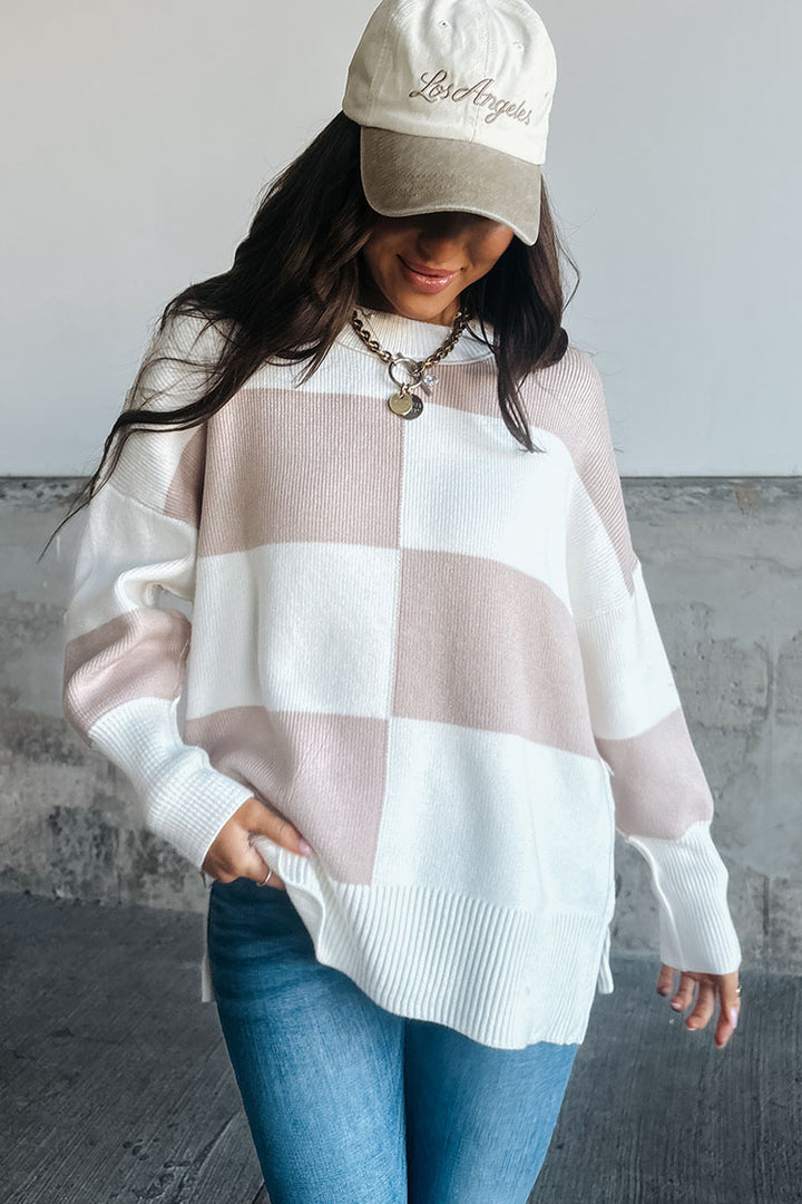 Kelsey Checkered Sweater