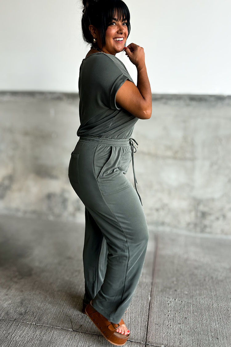 Ciara Jumpsuit - Olive