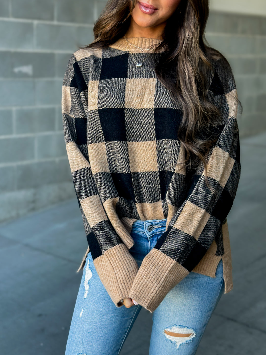 Tayte Plaid Sweater