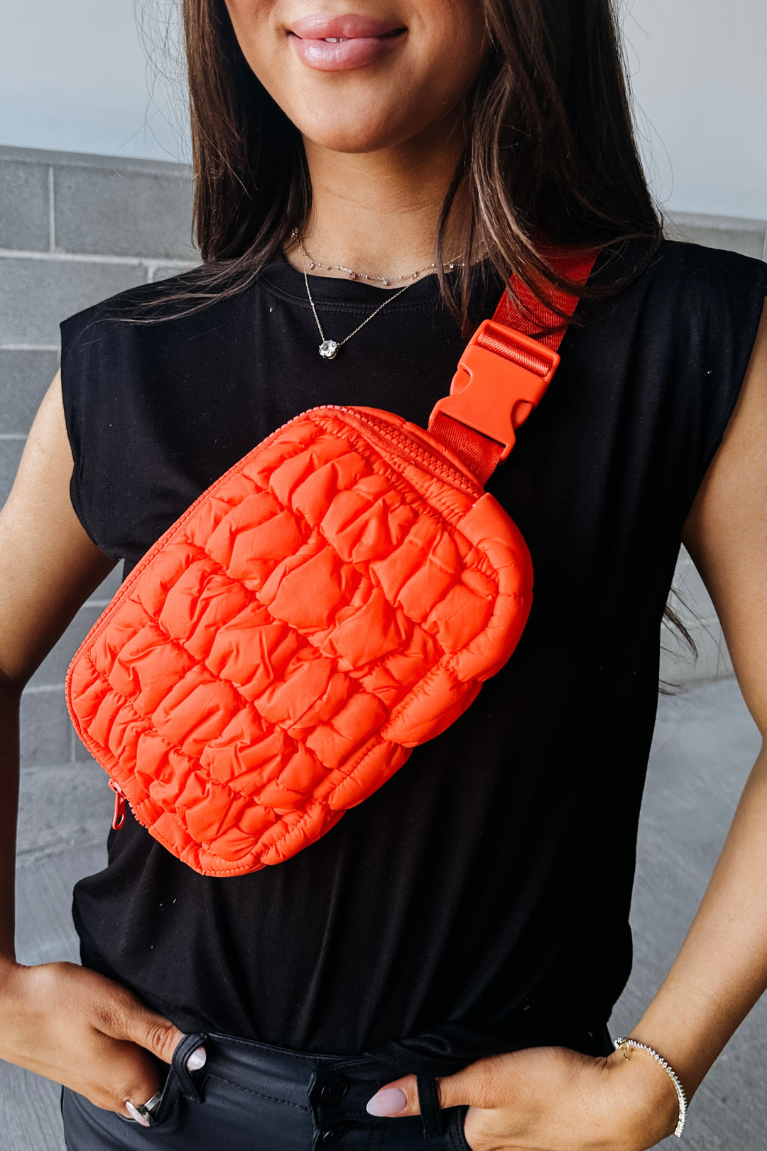 Quilted Puff Crossbody Bag Fannypack | Mindy Mae's Market