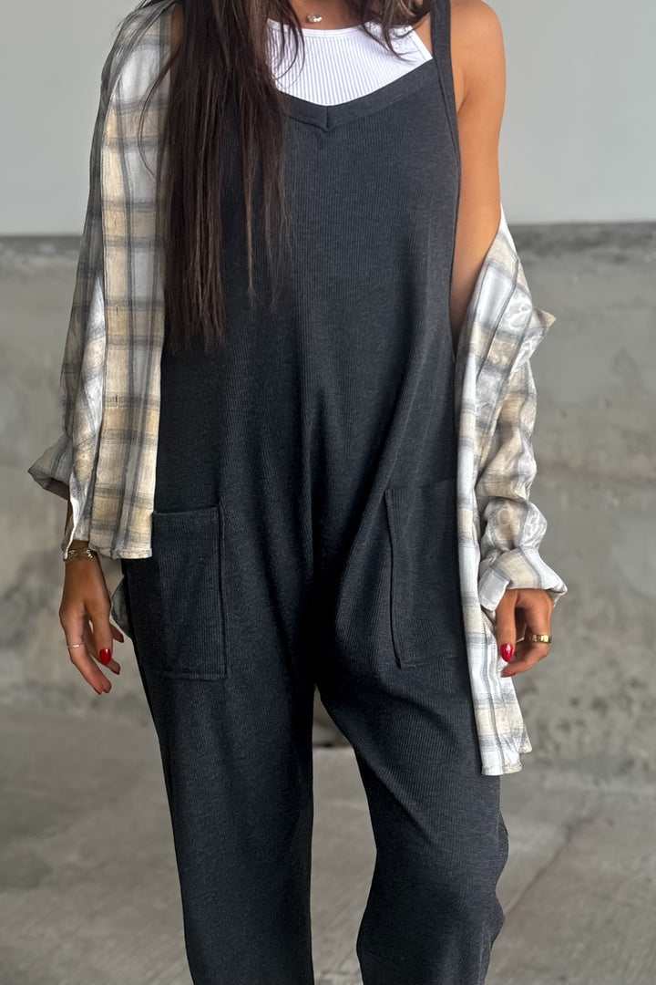 Erica Jumpsuit - Charcoal