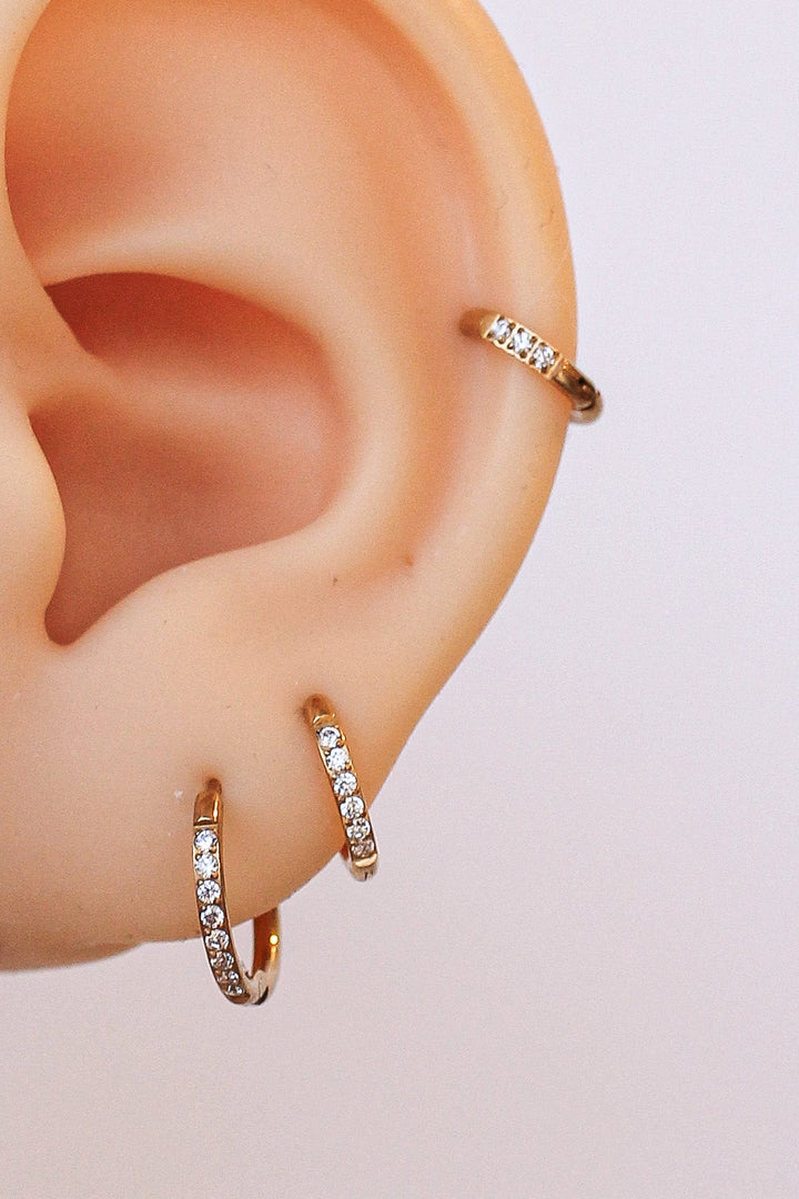 Micro Crystal Hoop