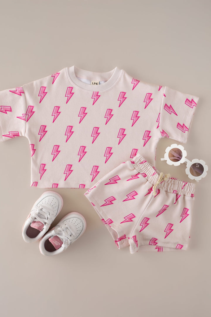Shorts Set | Pink Bolts
