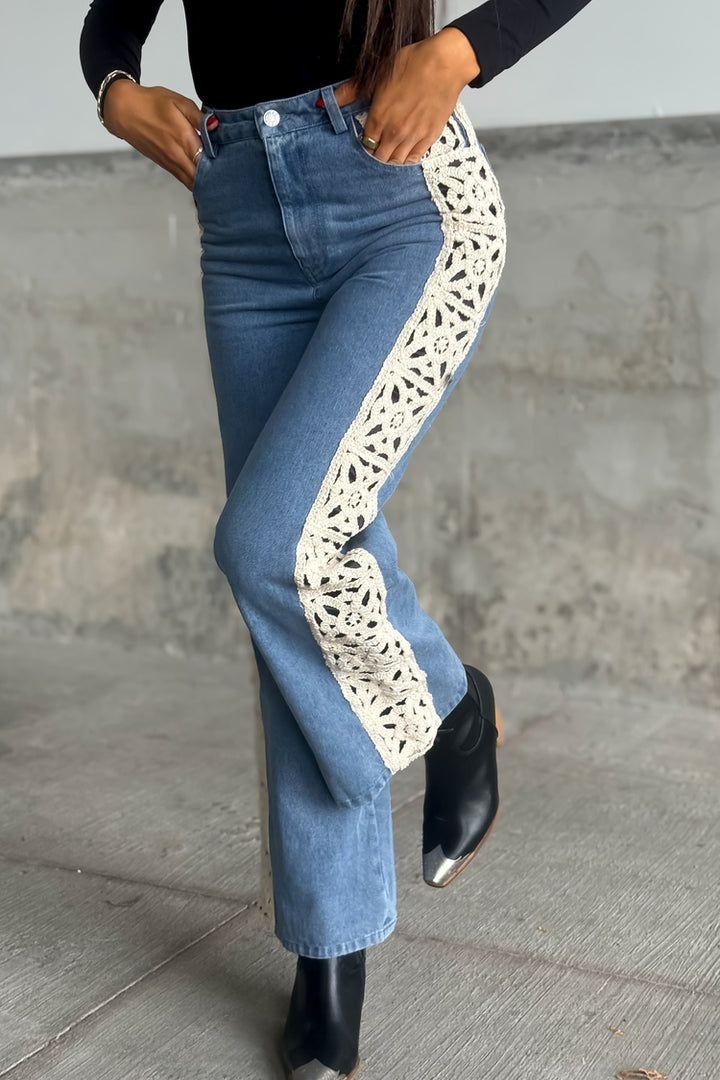 Esther Crochet Jeans