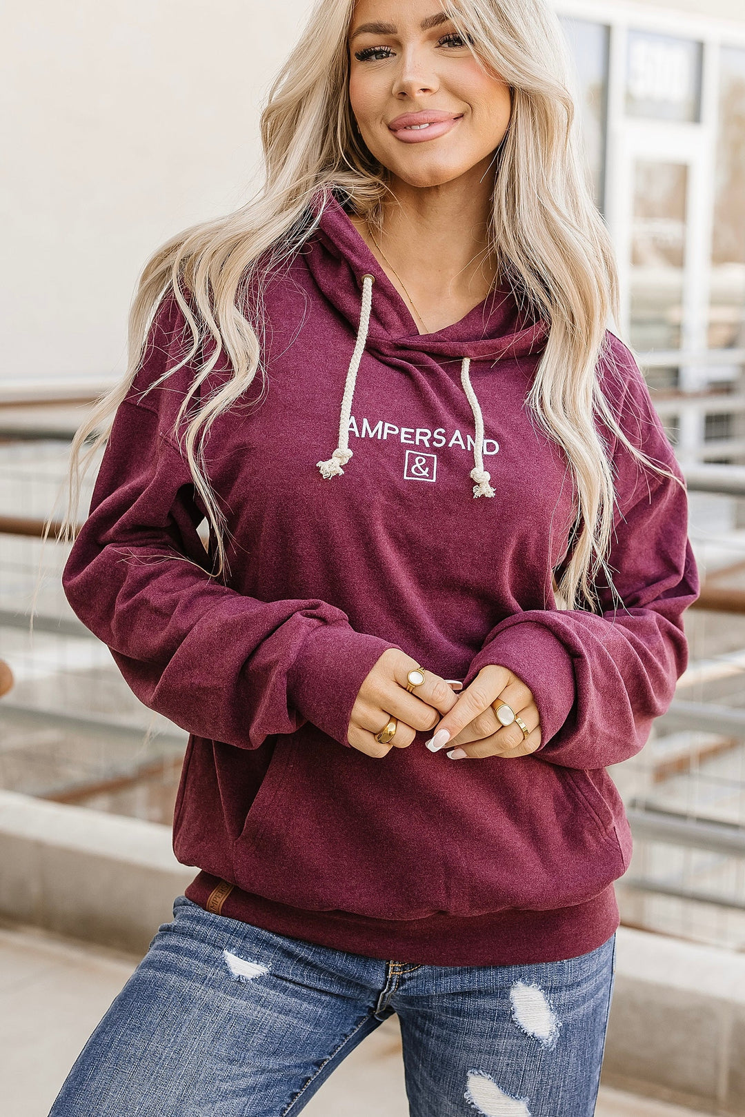 Performance Fleece University Hoodie - Wine