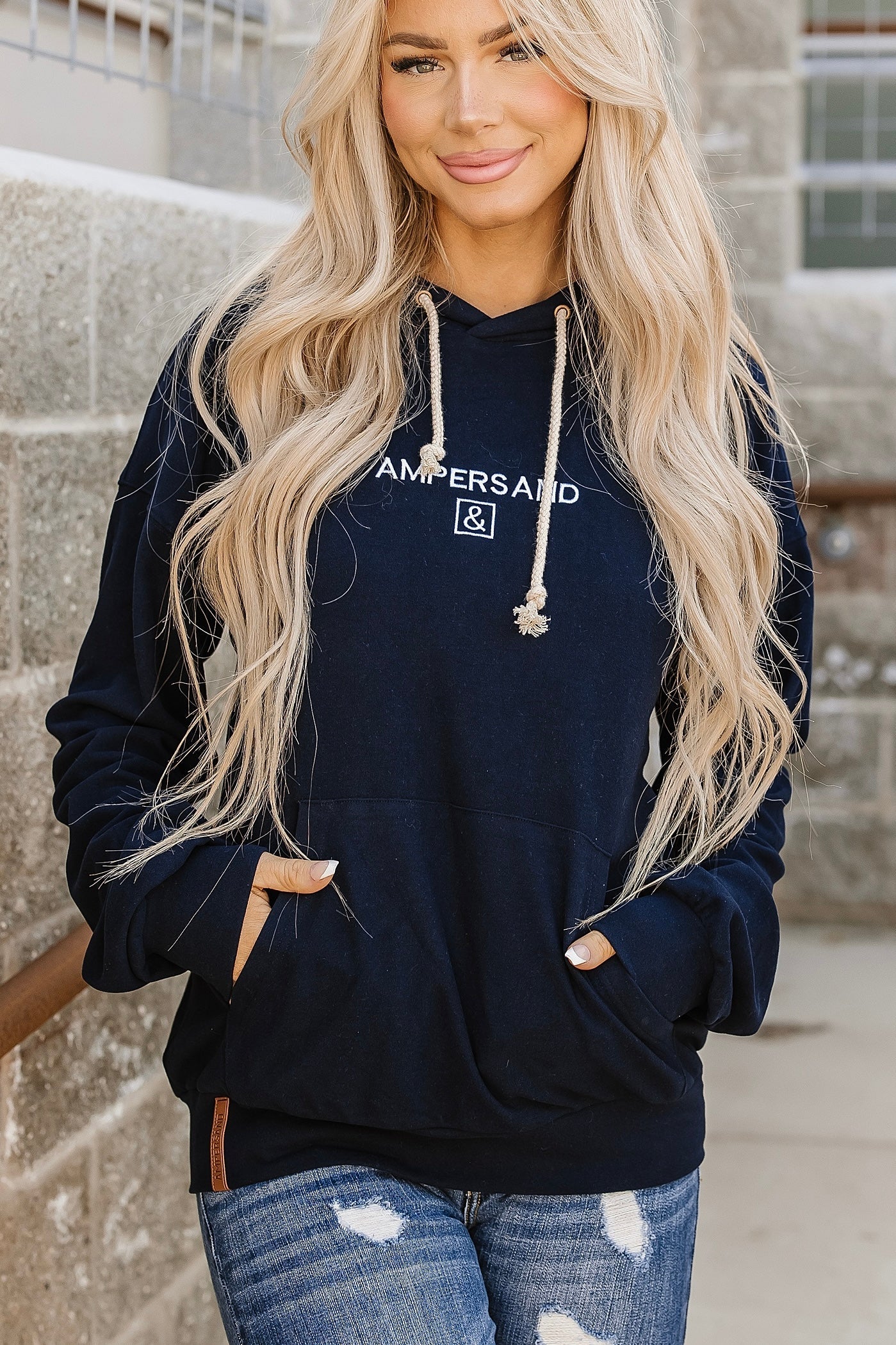 Performance Fleece University Hoodie - Navy Blue – Mindy Mae's Market