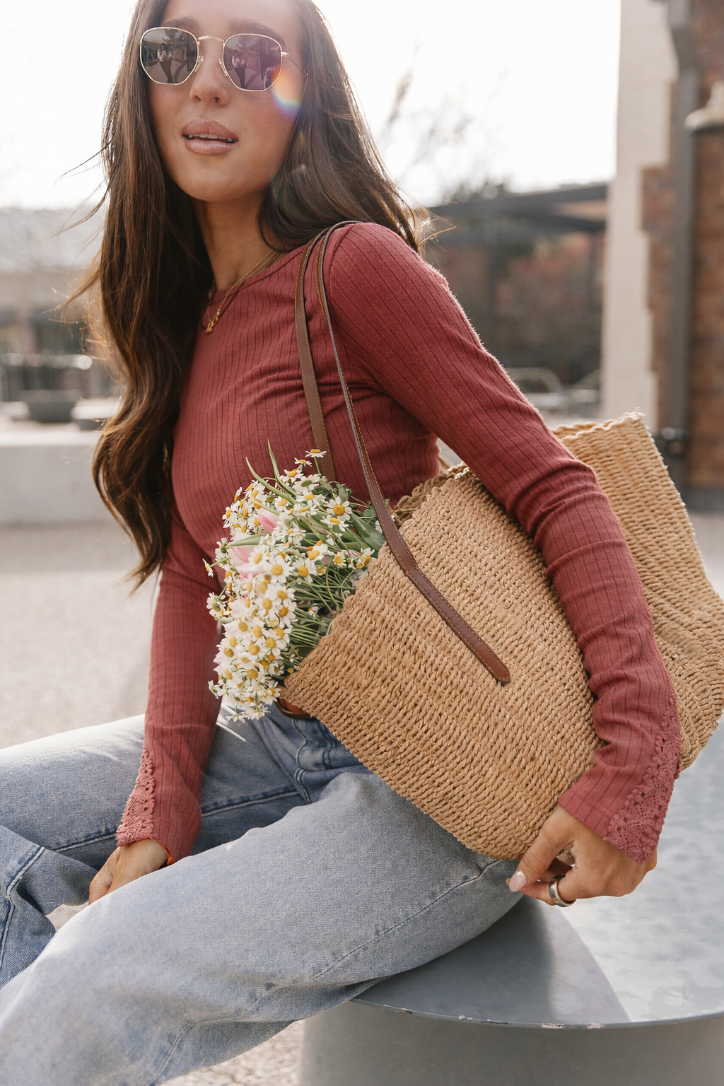 Lovely Lace Long Sleeve - Petal