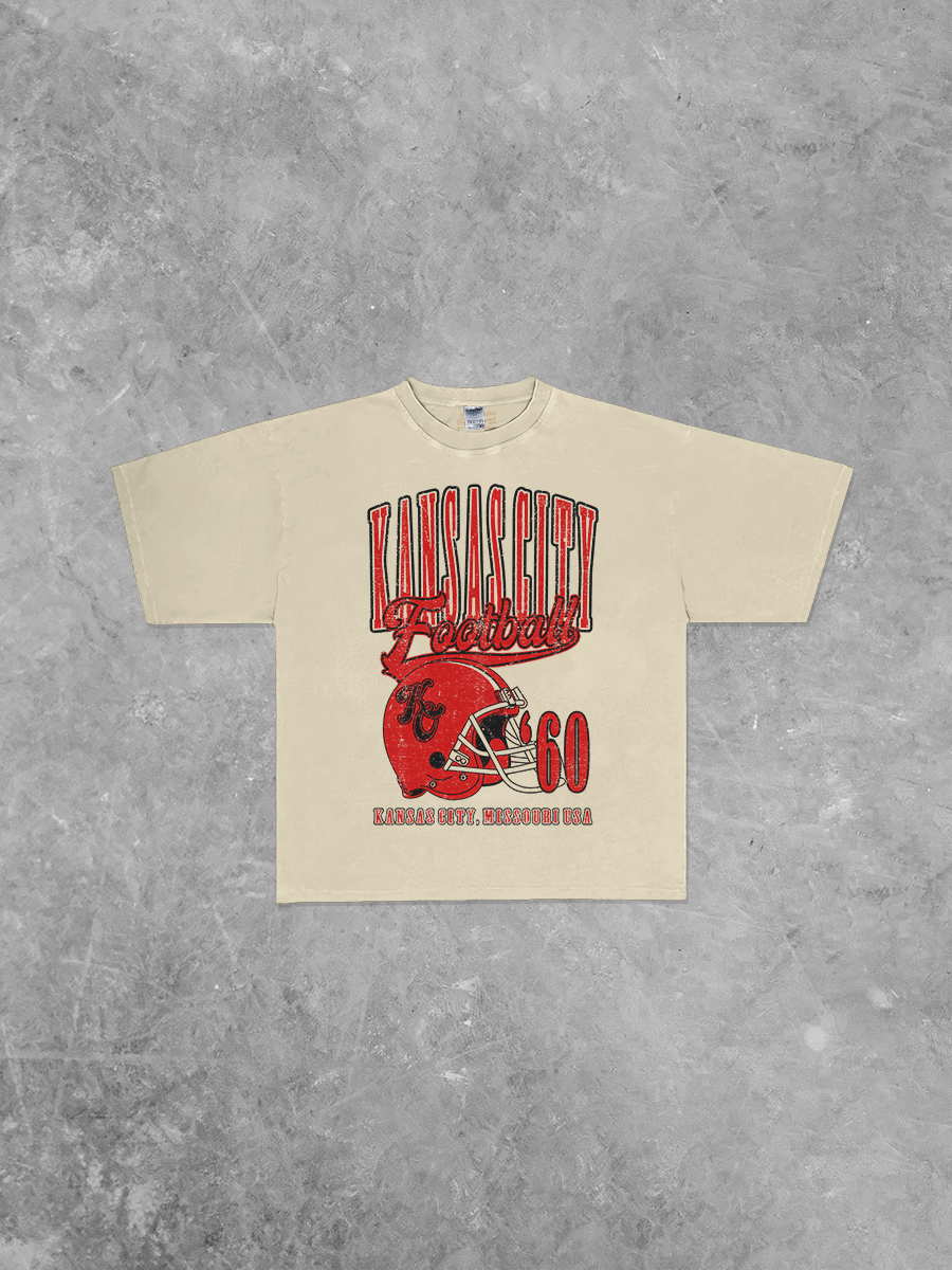 Underground Original Design: Kansas City Football Boxy Oversized TShirt