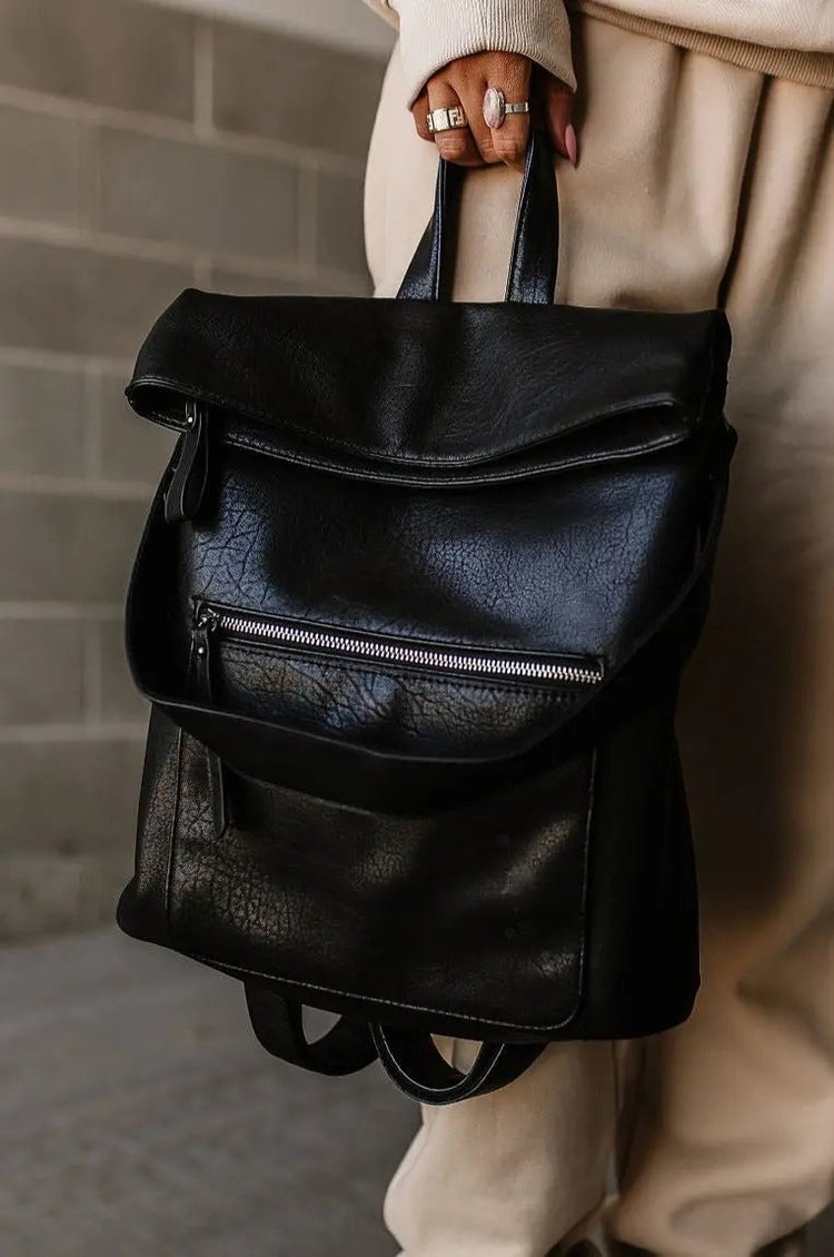 Lennon Backpack - Black  Mindy Mae's Market Backpack