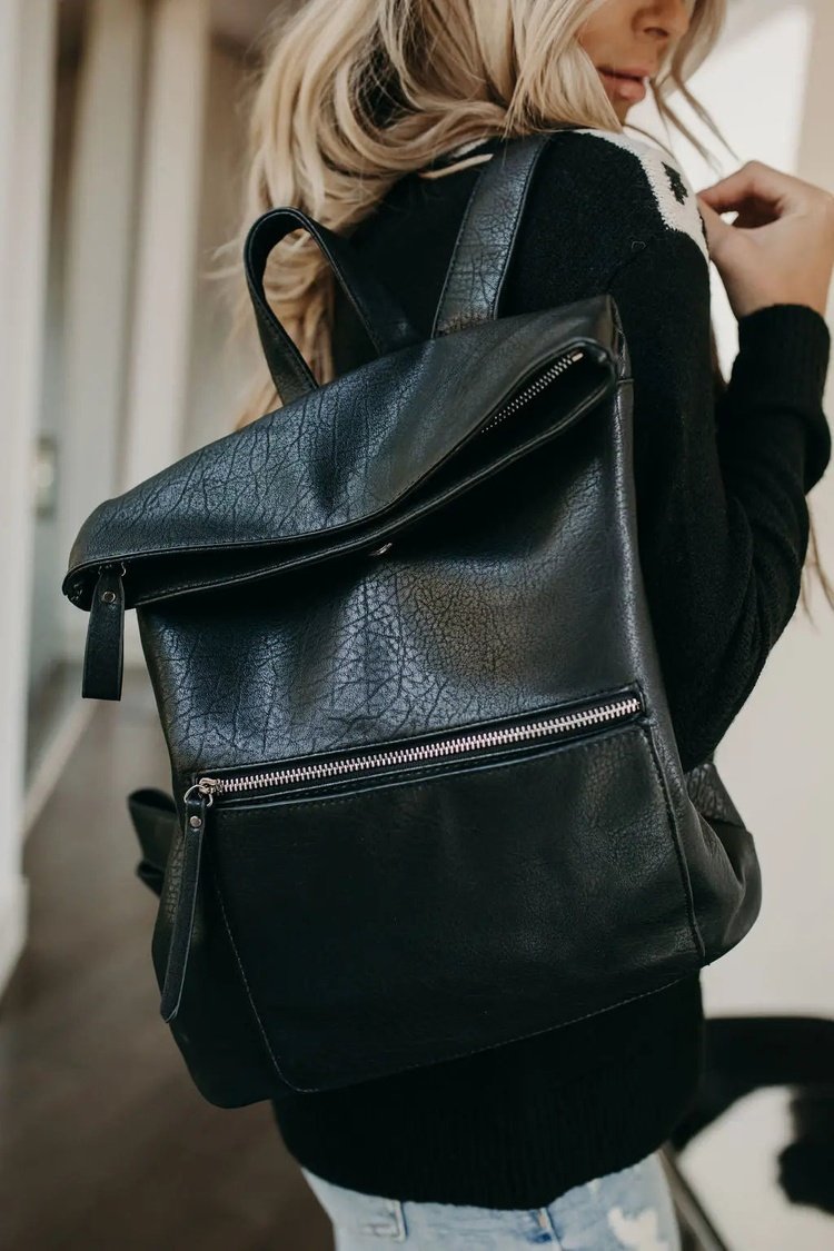 Lennon Backpack - Black  Mindy Mae's Market Backpack