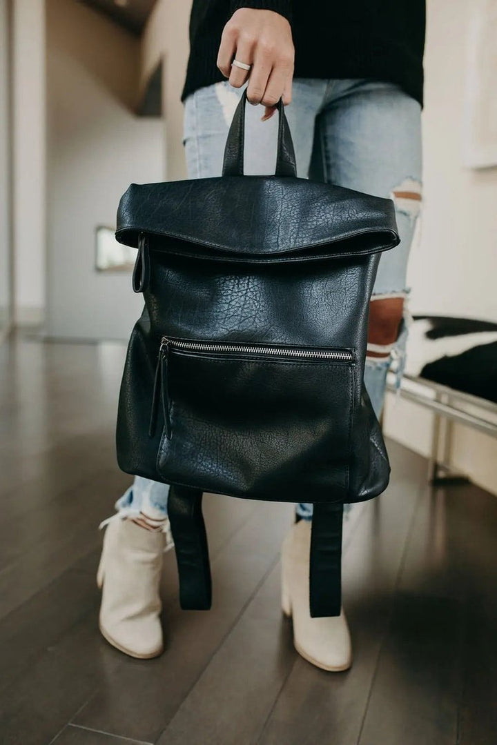 Lennon Backpack - Black  Mindy Mae's Market Backpack