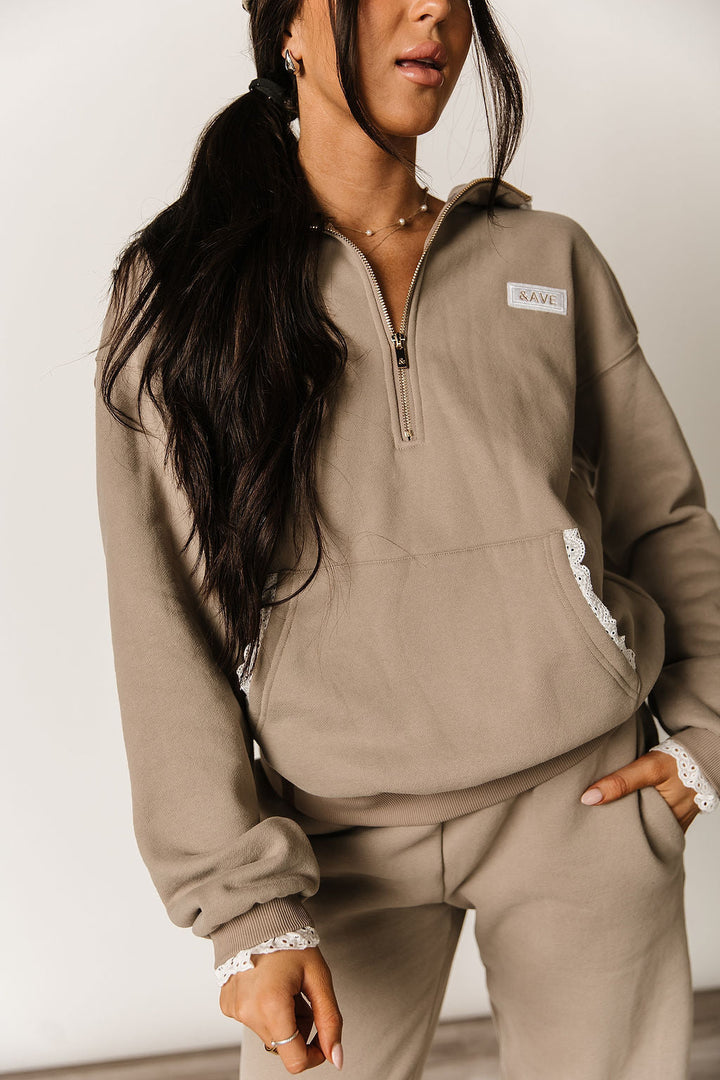 Comfort Zone HalfZip - Mocha Lace