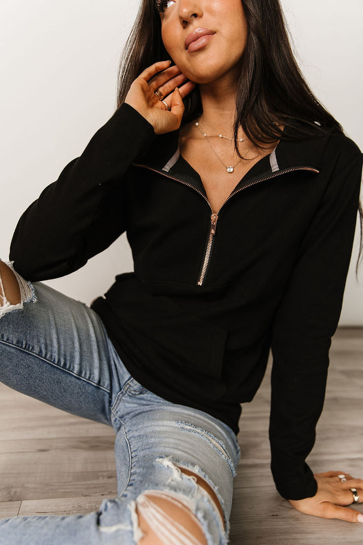 HalfZip Sweatshirt - Midnight Rose