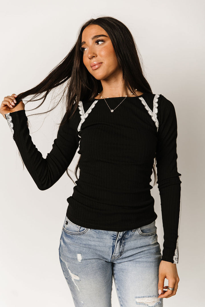 Laced In Love Long Sleeve - Black