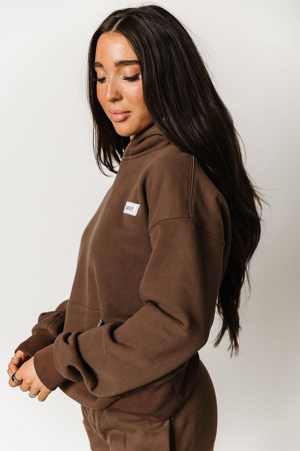 Comfort Zone Hoodie - Sweetly Stitched Coffee